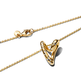 Pandora Shine nyaklánc organikus formájú szív medállal - 364669C01-60 Pandora Shine nyaklánc organikus formájú szív medállal - 364669C01-60