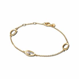 Pandora Organikus formájú ovál és tenyésztett gyöngy shine karkötő - 564677C01-16 Pandora Organikus formájú ovál és tenyésztett gyöngy shine karkötő - 564677C01-16