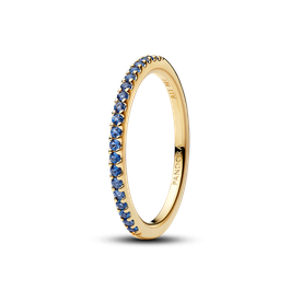 Pandora Szikrázó félig köves kék shine gyűrű - 162999C02-48 Pandora Szikrázó félig köves kék shine gyűrű - 162999C02-48