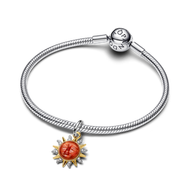 Pandora Szikrázó nap kéttónusú függő charm - 764703C01