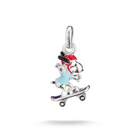 Thomas Sabo Snoopy gördeszkán függő ezüst connect charm - CC1346-664-7 Thomas Sabo Snoopy gördeszkán függő ezüst connect charm - CC1346-664-7
