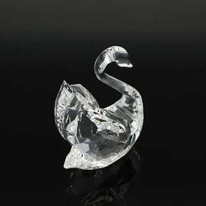 Swarovski ikonikus hattyú nagy kristály dísz