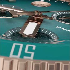 Seastar 1000 türkiz számlapos quartz chronograph búváróra