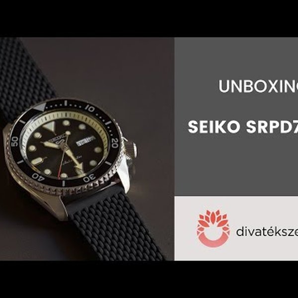 SEIKO 5 Sports szilikonszíjas férfi karóra - SRPD73K2