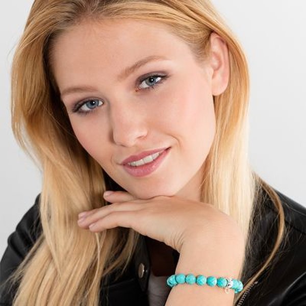 Thomas Sabo Türkiz gumis charm club karkötő 