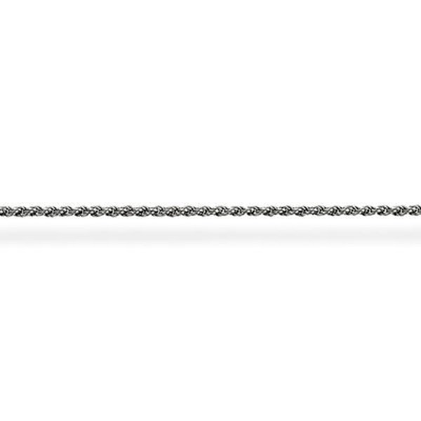 Thomas Sabo Feketített csavart ezüst nyaklánc 