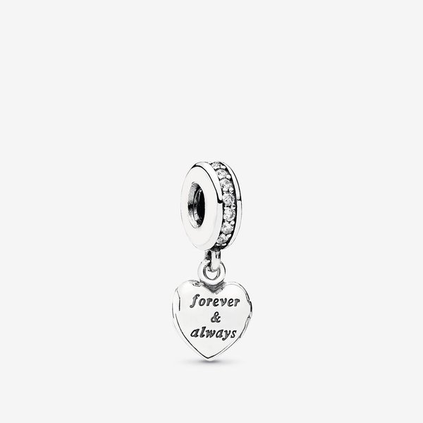 Pandora ékszer Gyönyörű feleségem függő ezüst charm cirkóniával 791524CZ
