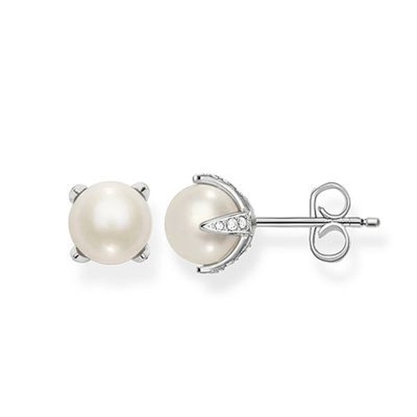 Thomas Sabo Tenyésztett gyöngy fülbevaló ezüst foglalatban cirkóniával H1908-167-14