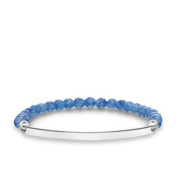 Thomas Sabo Fazettált dumortierit ezüst karkötő LBA0001-624-32-L17.5