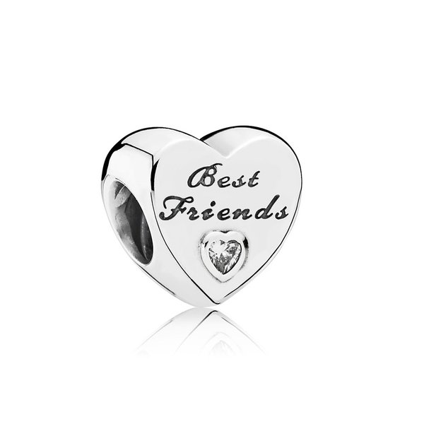 Pandora ékszer Legjobb barátok szív ezüst charm 791727CZ