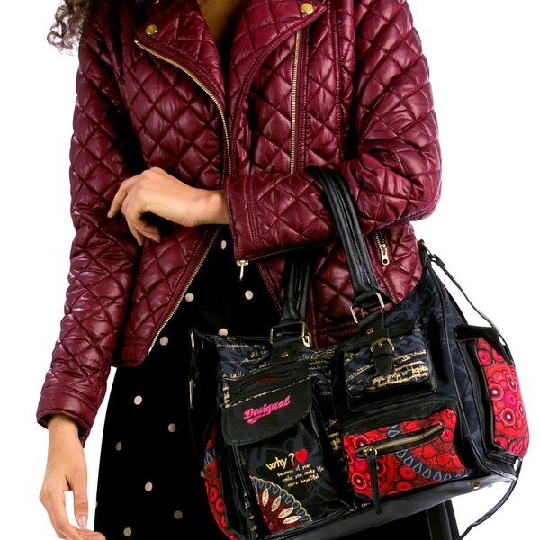 Desigual London Med Bolas Rojas Fresa táska 57X51W3