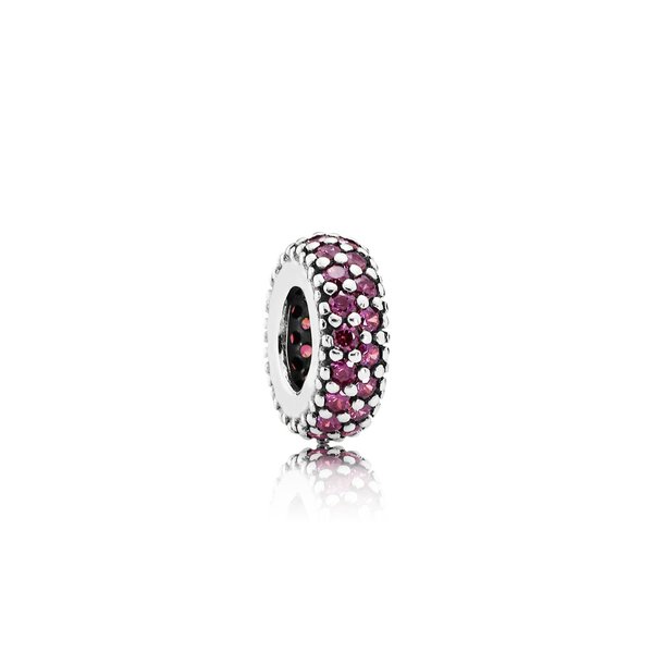Pandora ékszer Vörös pávé inspiráció ezüst spacer cirkóniával 791359CZR