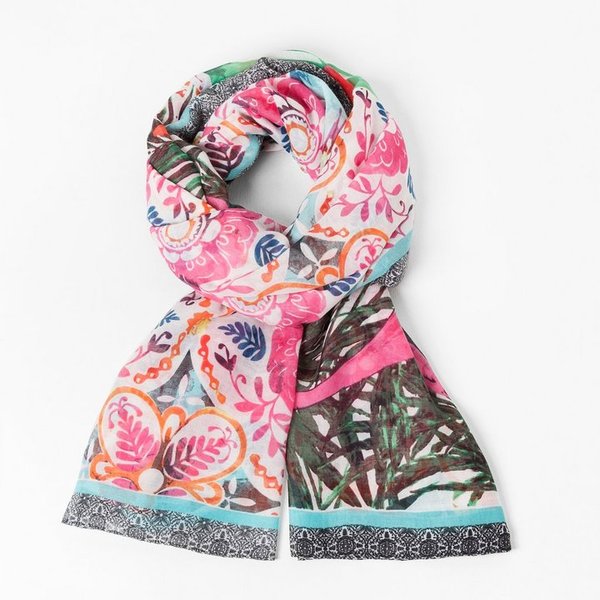Desigual Rectangle Fuchsia Rose sál 61W54G2
