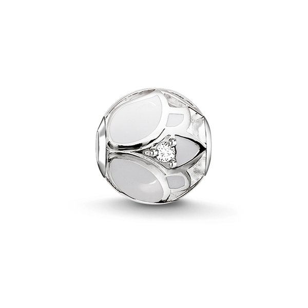 Thomas Sabo Fehér lótusz virág karma gyöngy K0205-041-14