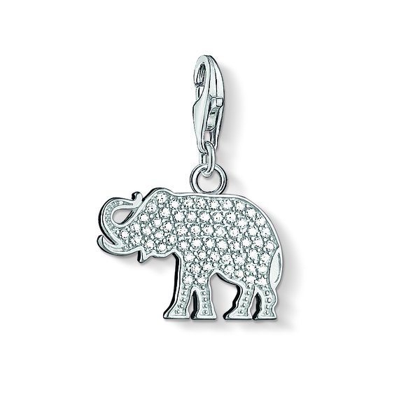 Thomas Sabo Elefánt pávé ezüst charm cirkóniával 1336-051-14