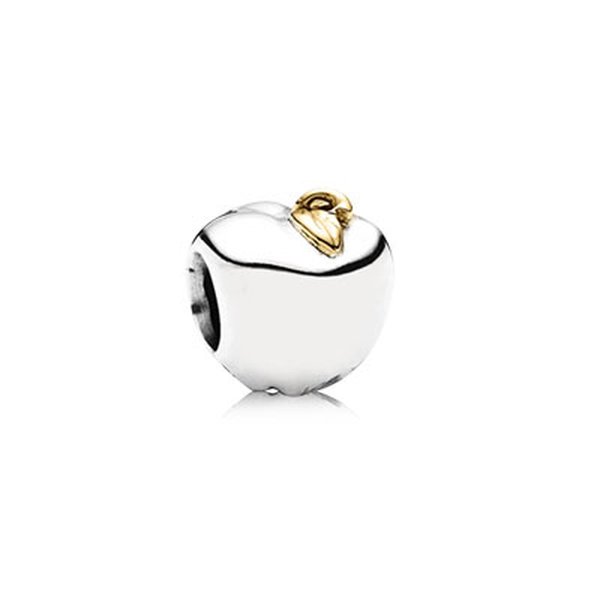 Pandora ékszer Alma ezüst charm 14K arannyal 791026