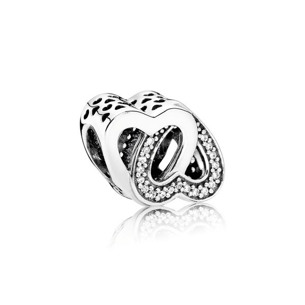 Pandora ékszer Szerelemben összefonódva ezüst charm cirkóniával 791880CZ