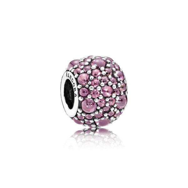 Pandora ékszer Csillámló cseppek rózsaszín ezüst charm 791755HCZ