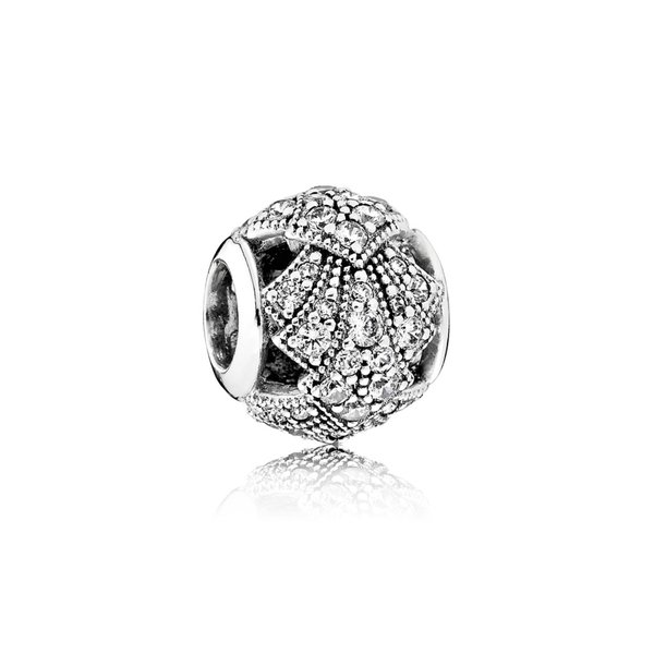 Pandora ékszer Keleti legyező ezüst charm 791906CZ