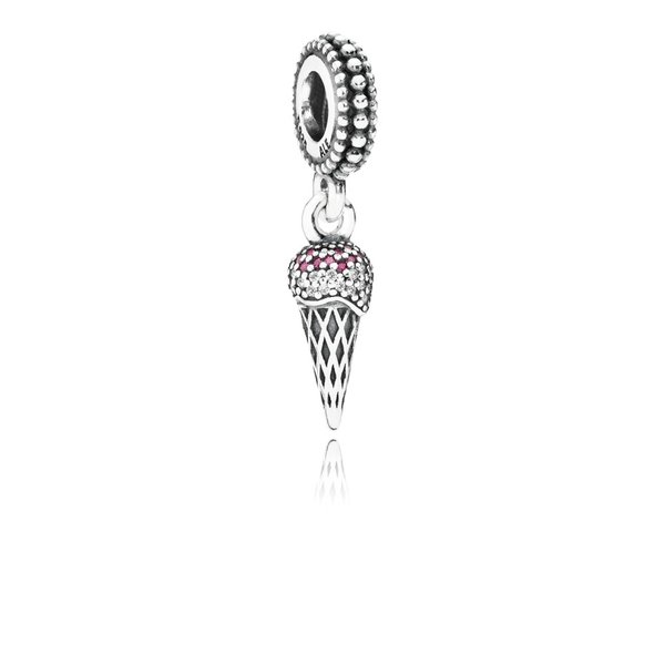 Pandora ékszer Fagyi ezüst charm cirkóniával 791710CZR