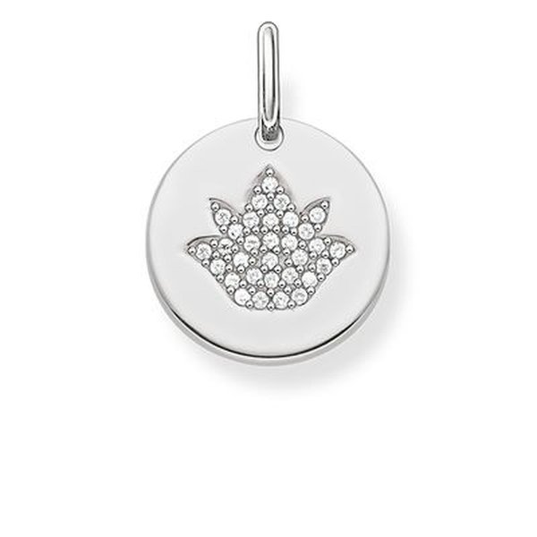 Thomas Sabo Lótusz virág ezüst medál cirkóniával - Love Coins LBPE0006-051-14