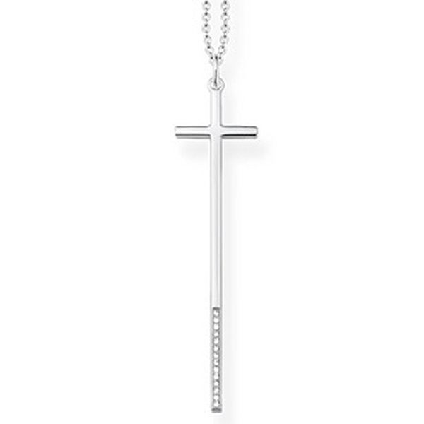 Thomas Sabo Ezüst nyaklánc kereszt medállal gyémánttal D_KE0024-725-14-L80