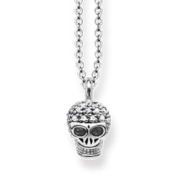 Thomas Sabo Ezüst nyaklánc koponya medállal gyémánttal D_KE0026-356-21-L45