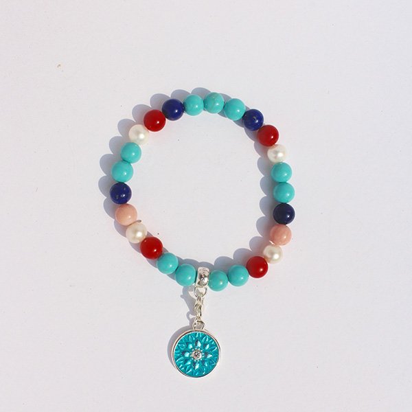 Thomas Sabo Türkiz virág karkötő szett TKM0022