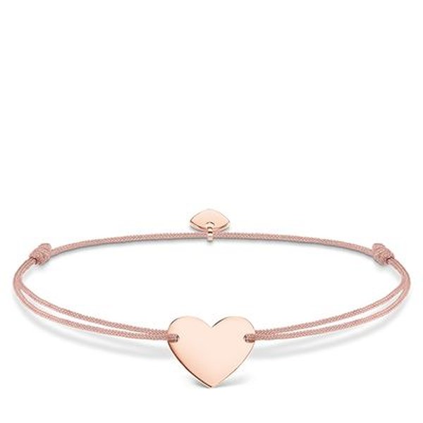 Thomas Sabo Textil karkötő gravírozható rozé szívvel LS005-597-19-L20