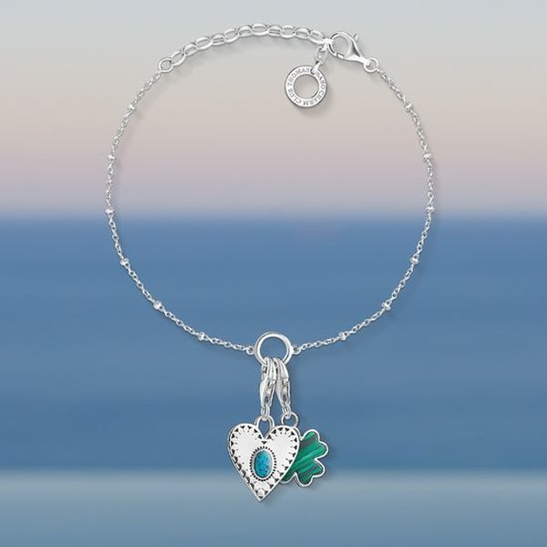 Thomas Sabo Elegáns charm ezüst karkötő X0231-001-12-L19