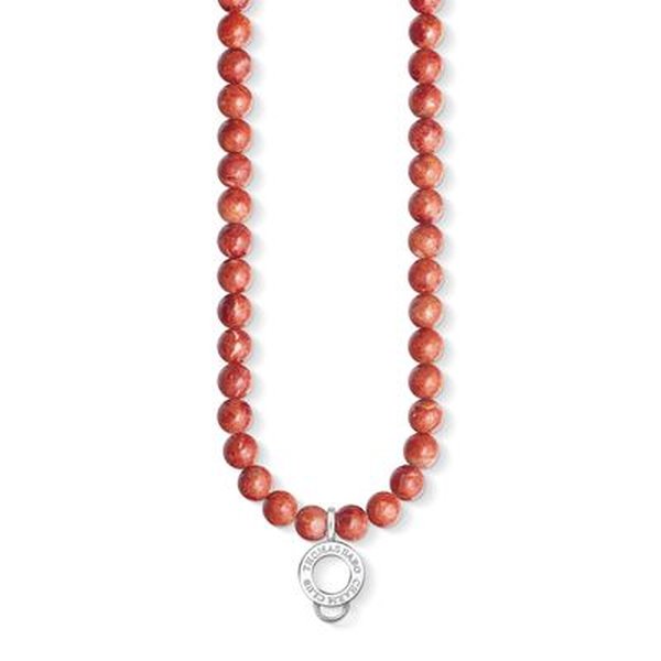 Thomas Sabo Bambusz korall charm nyaklánc X0236-015-10-L60