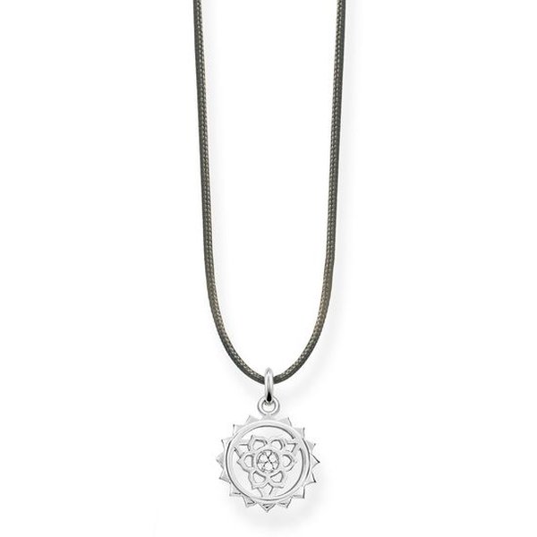 Thomas Sabo Állítható textil choker ezüst csakra medállal LSKE011-401-5-L80