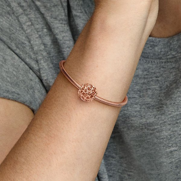 Pandora ékszer Tárd ki a szíved rozé charm 780964