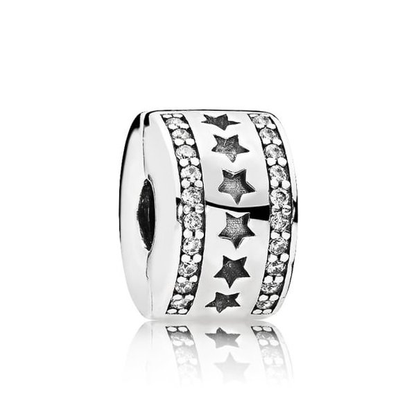 Pandora ékszer Csillagösvény ezüst klip 796381CZ