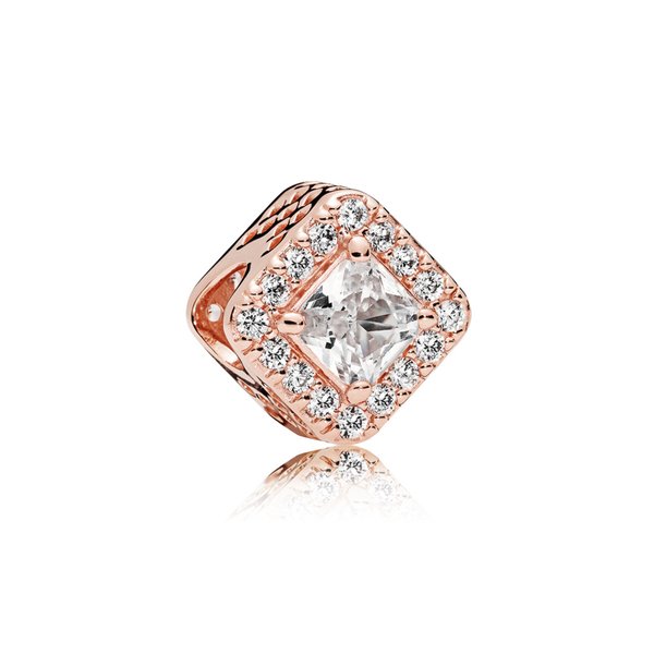 Pandora ékszer Geometrikus ragyogás rozé charm 786206CZ