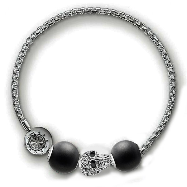 Thomas Sabo Maori koponya karma beads karkötő szett TKKC006