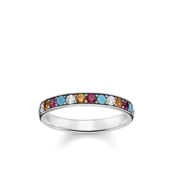 Thomas Sabo Színes köves ezüst gyűrű 