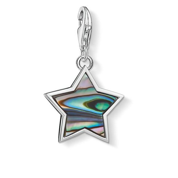 Thomas Sabo Gyöngyház csillag ezüst charm 1533-509-7