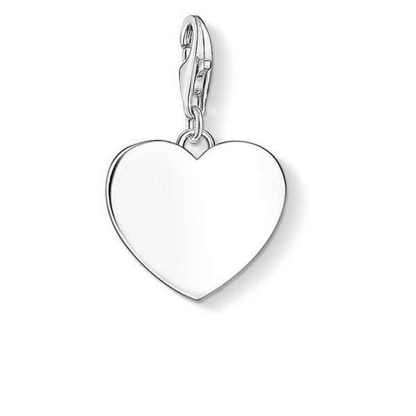 Thomas Sabo Pávé szív ezüst charm 1570-051-14