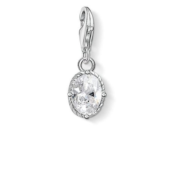 Thomas Sabo Fehér kő ezüst charm 1674-051-14