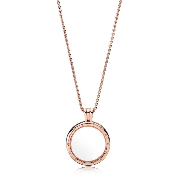 Pandora ékszer Pandora lebegő rosé medál nyaklánccal 387250-60