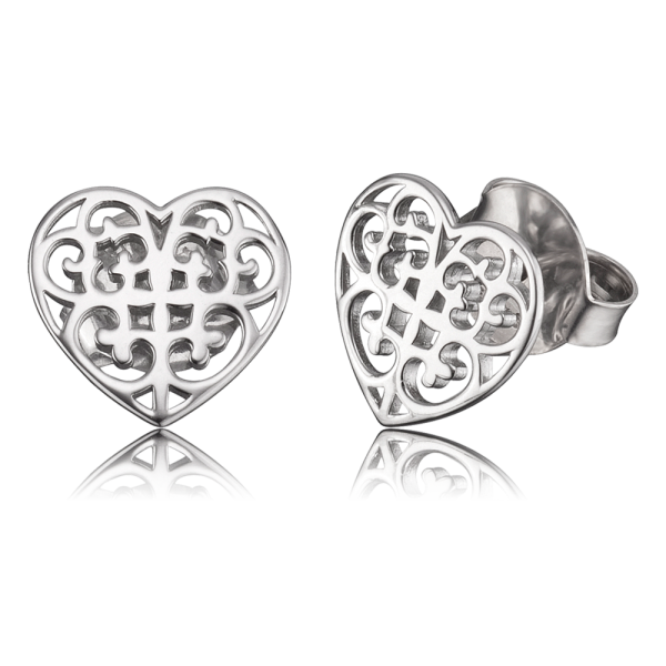 Engelsrufer Ornament szív ezüst fülbevaló ERE-ORNAHEART-ST
