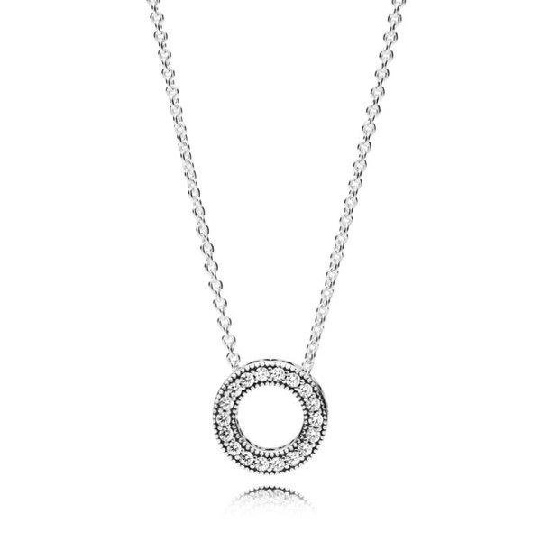 Pandora ékszer Pandora szívei ezüst nyaklánc 397436CZ-45