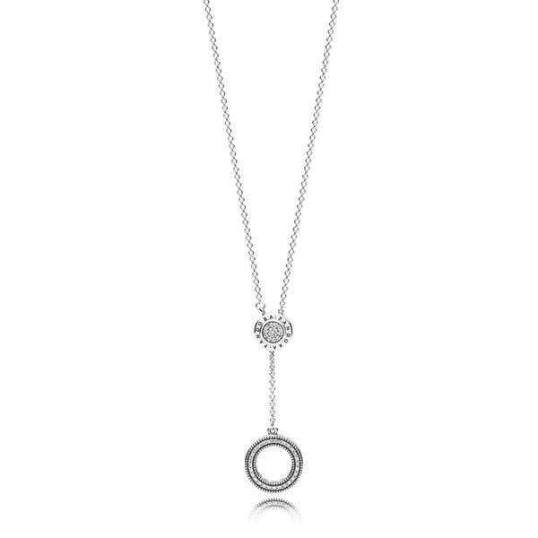 Pandora ékszer Pandora monogrammos ezüst nyaklánc 397445CZ-70