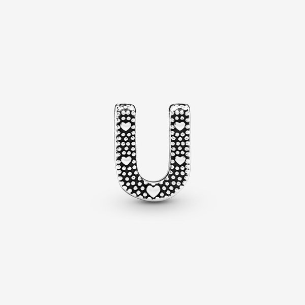 Pandora ékszer U betű charm 797475