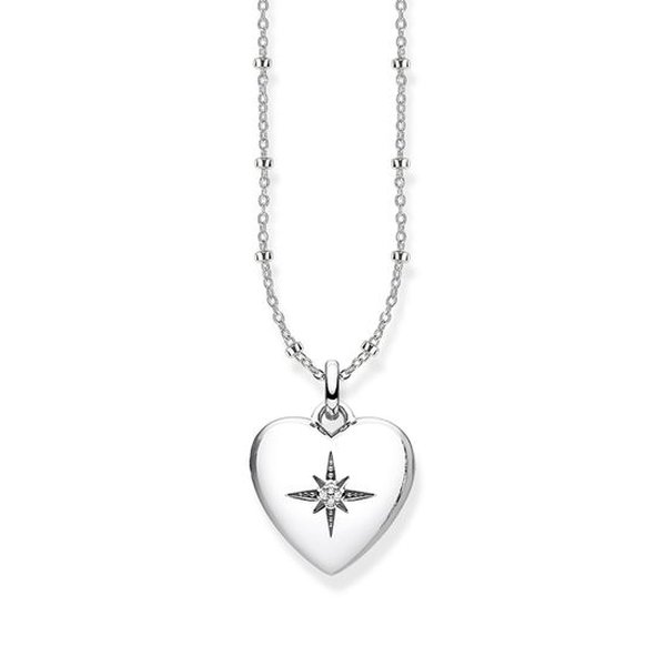 Thomas Sabo Ezüst lánc nyitható szív medállal gyémánttal D_KE0035-356-14-L45