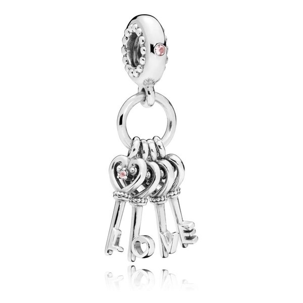 Pandora ékszer Kulcscsomó ezüst charm 797654NPMMX