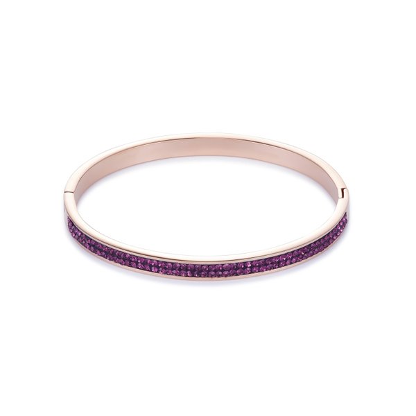Coeur de Lion Rozé merev karperec lila swarovski kristállyal 0214/33-0824