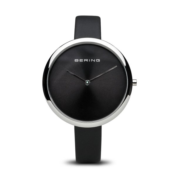 Bering Classic fekete női óra szatén szíjjal 12240-602