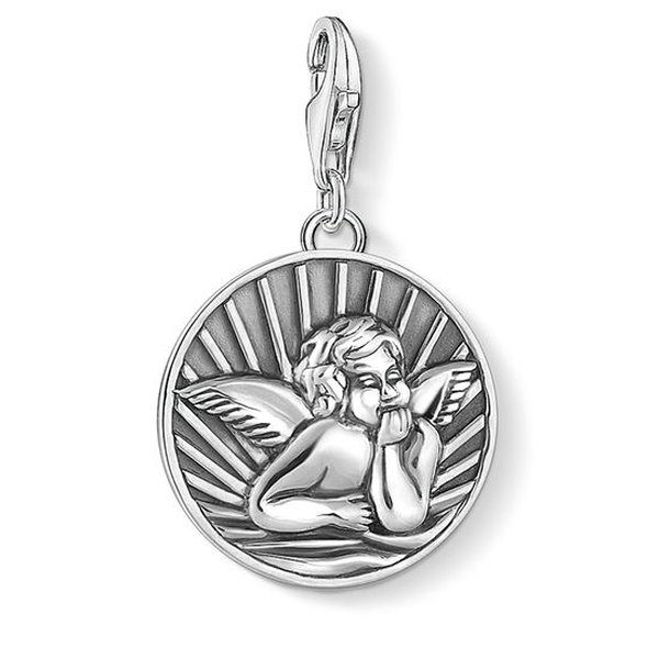 Thomas Sabo Ezüst lap charm védő angyallal 1706-637-21